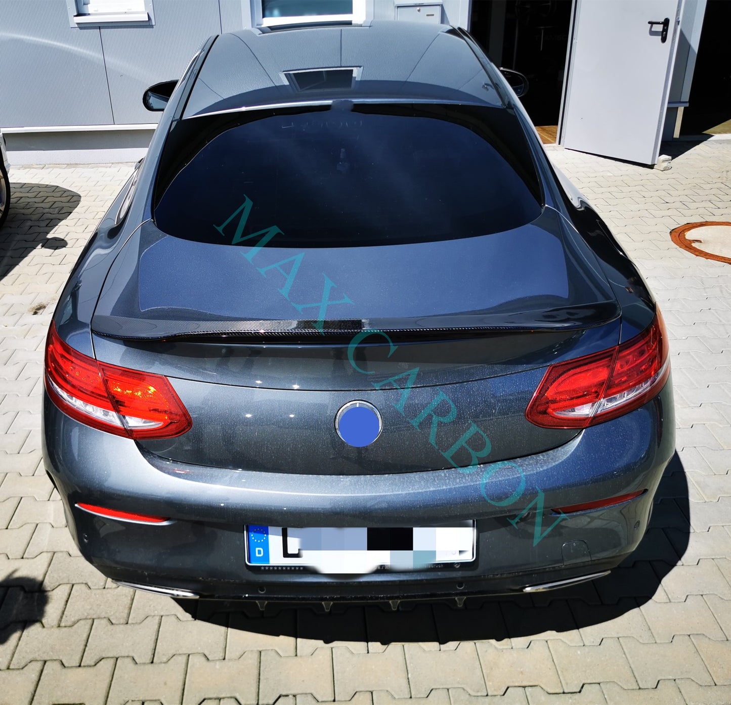 MC MAX CARBON Performance Spoiler Rear Spoiler Lip for Mercedes Benz C Class C205 Coupe AMG C63 C43