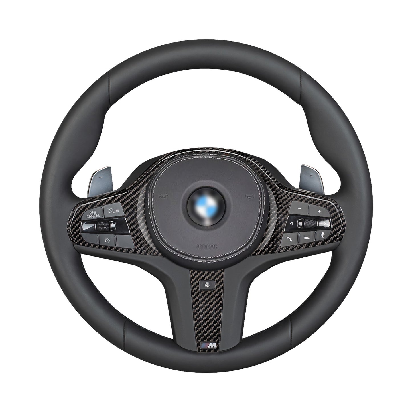 MAX CARBON Performance Steering Wheel Cover Cover for BMW F40 F44 F39 G20 G21 G22 G23 G30 G31 G32 7 Series G11 G12 8 Series G14 G15 G16 G01 G02 G05 G06 G07