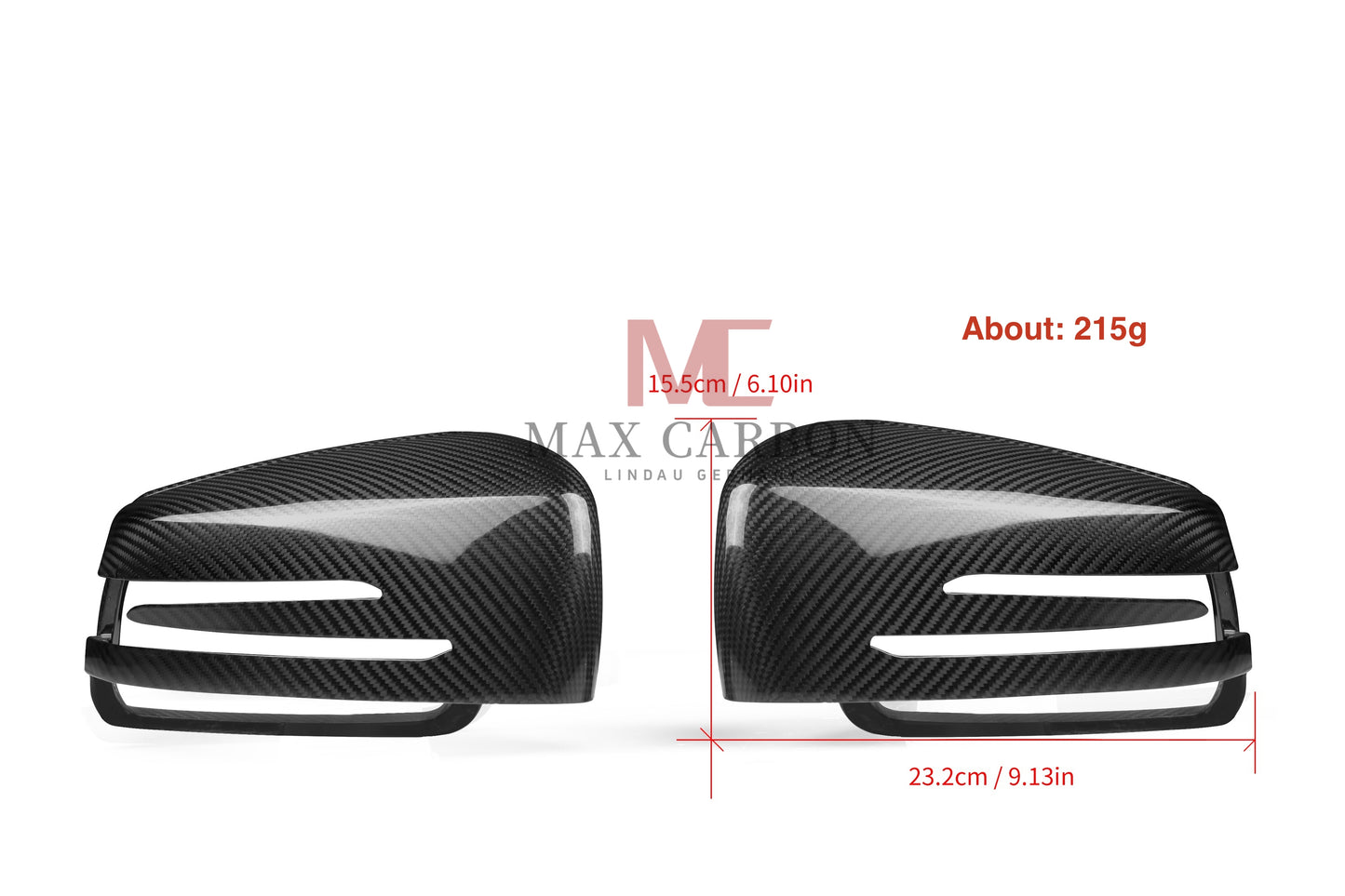 MC MAX CARBON Performance mirror caps for Mercedes A CLA CE Class W176 W117 W204 W217 207 W242