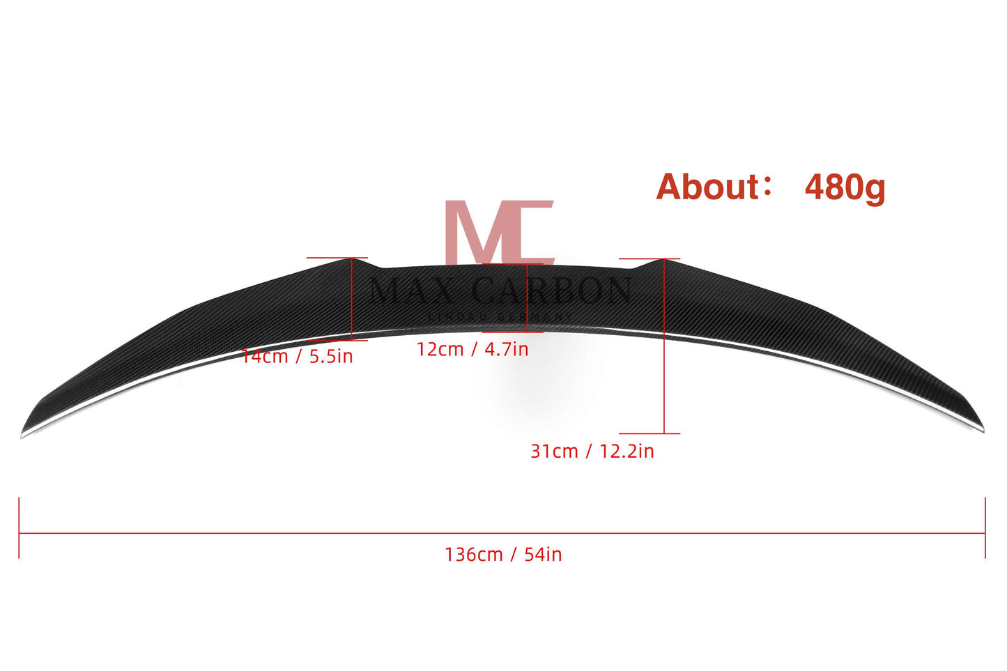 MAX CARBON Performance spoiler rear lip spoiler for BMW X6 F16 X6M F86