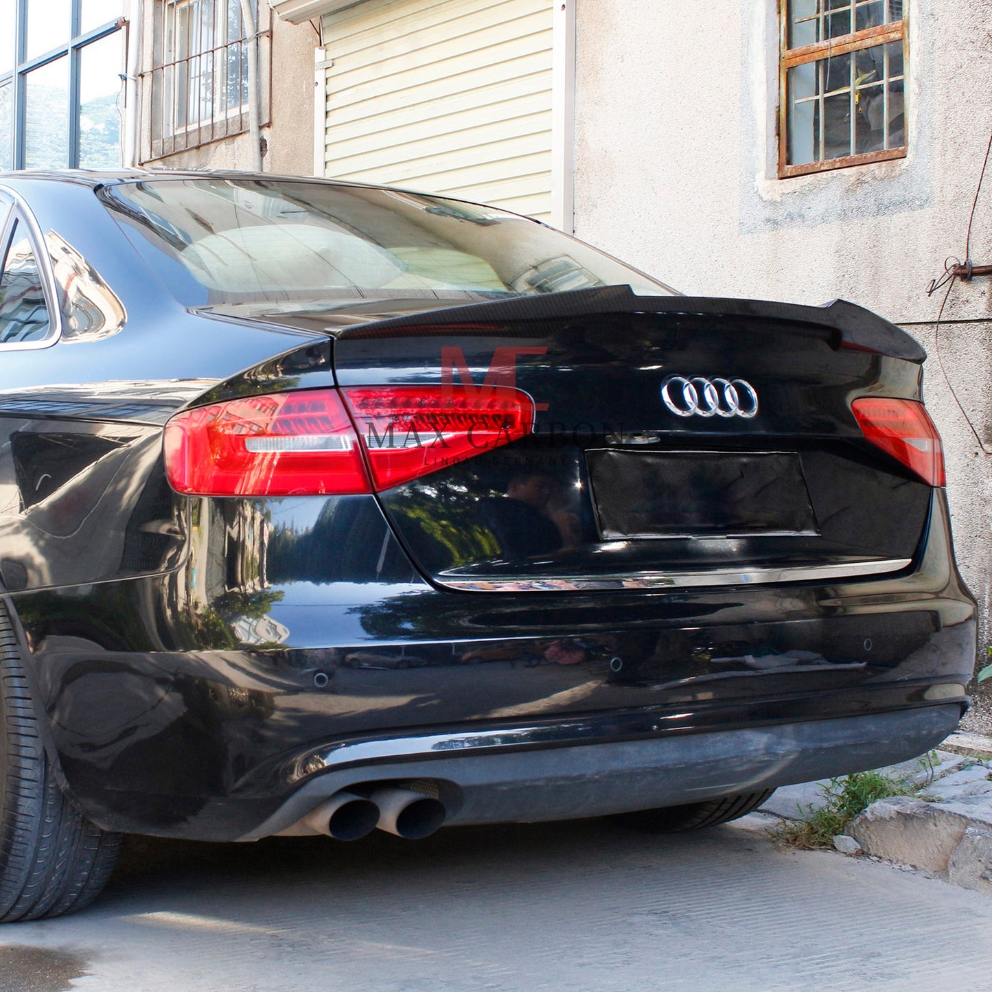 MC MAX CARBON Performance Sport Spoiler Lip for Audi A4 S4 RS4 B8 Sedan Facelift LCI