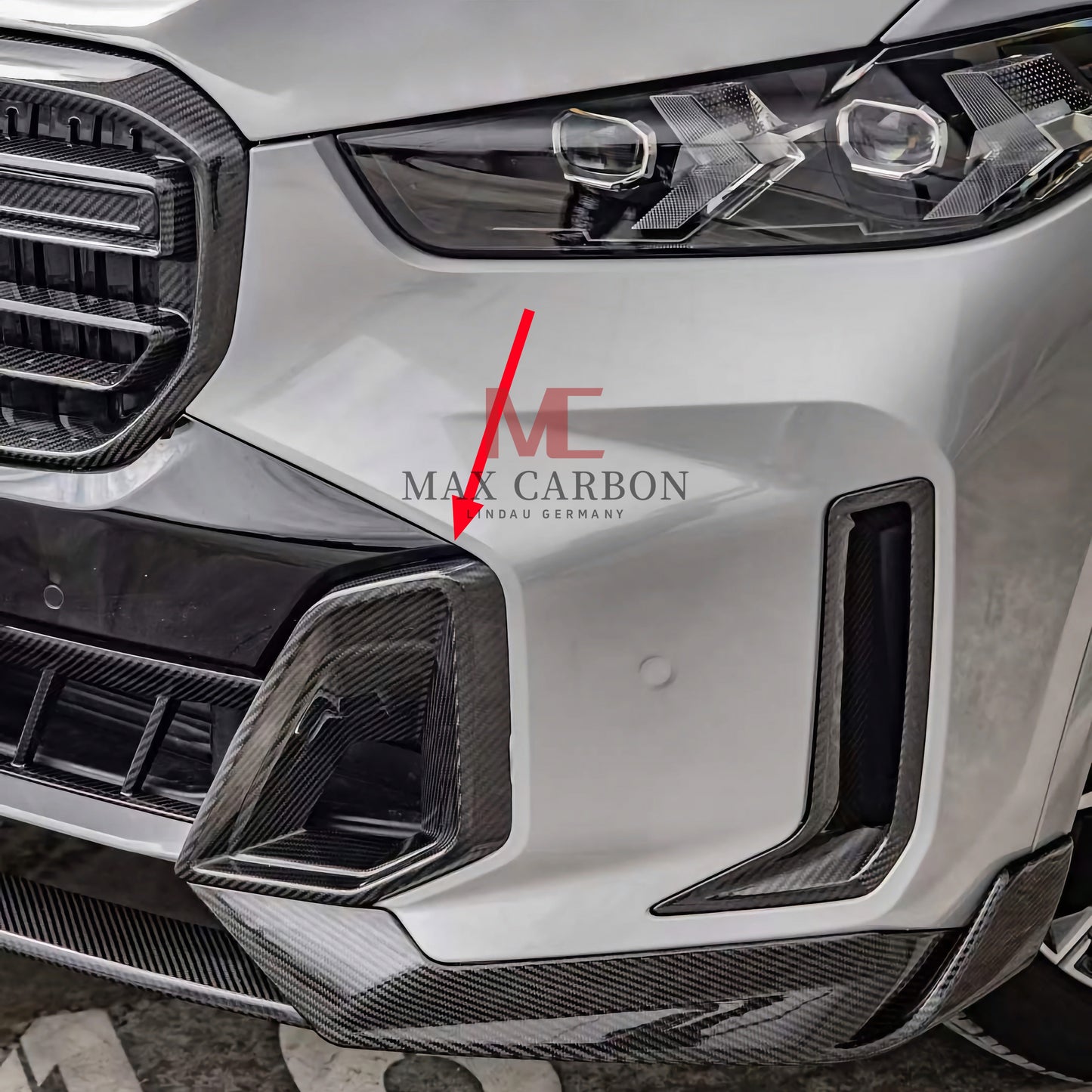 MC MAX CARBON Performance Front AERO Spoiler for BMW G05 LCI X5