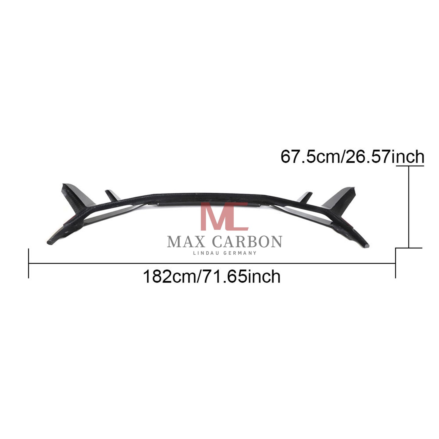Lèvre avant MC MAX CARBON DRY CARBON Performance sur mesure pour Audi R8 4S