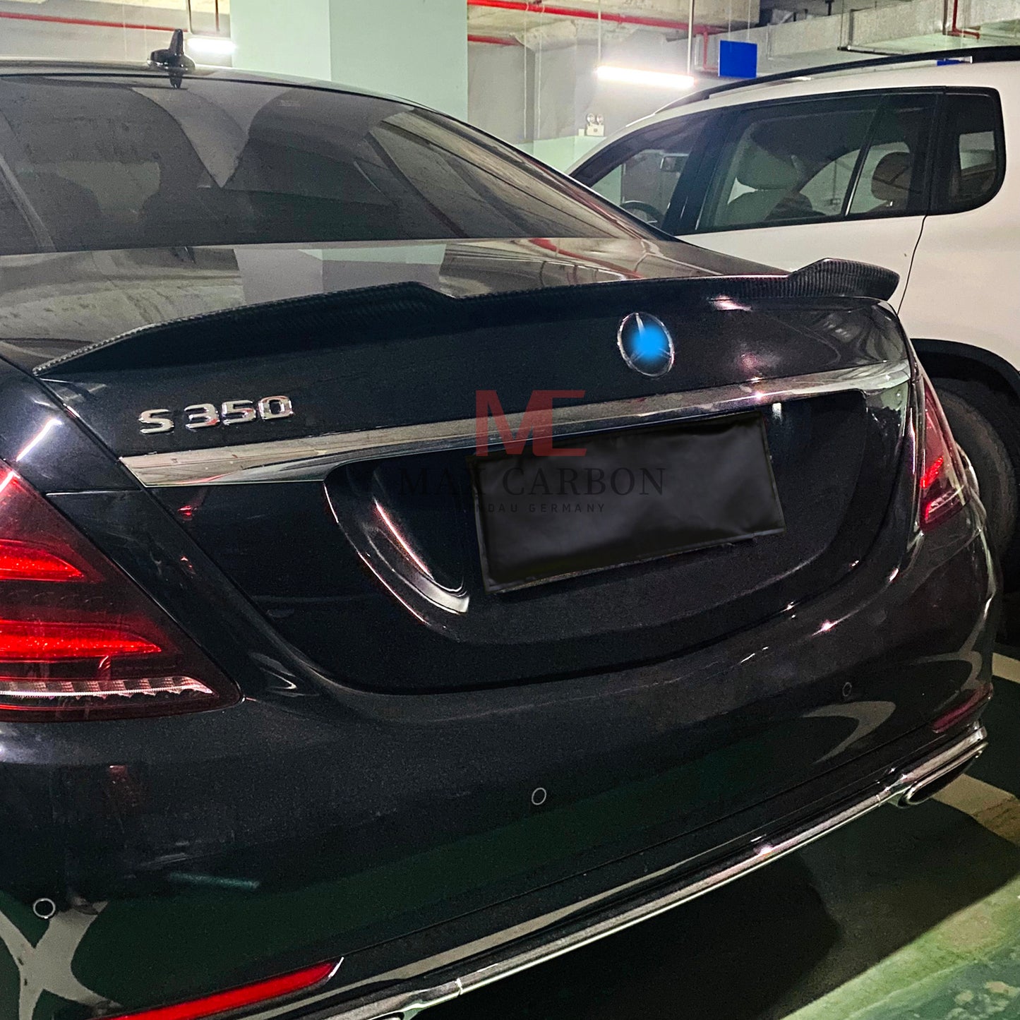 MC MAX CARBON Performance Spoiler Rear Spoiler Lip for Mercedes Benz S Class W222 Sedan AMG S63 S500