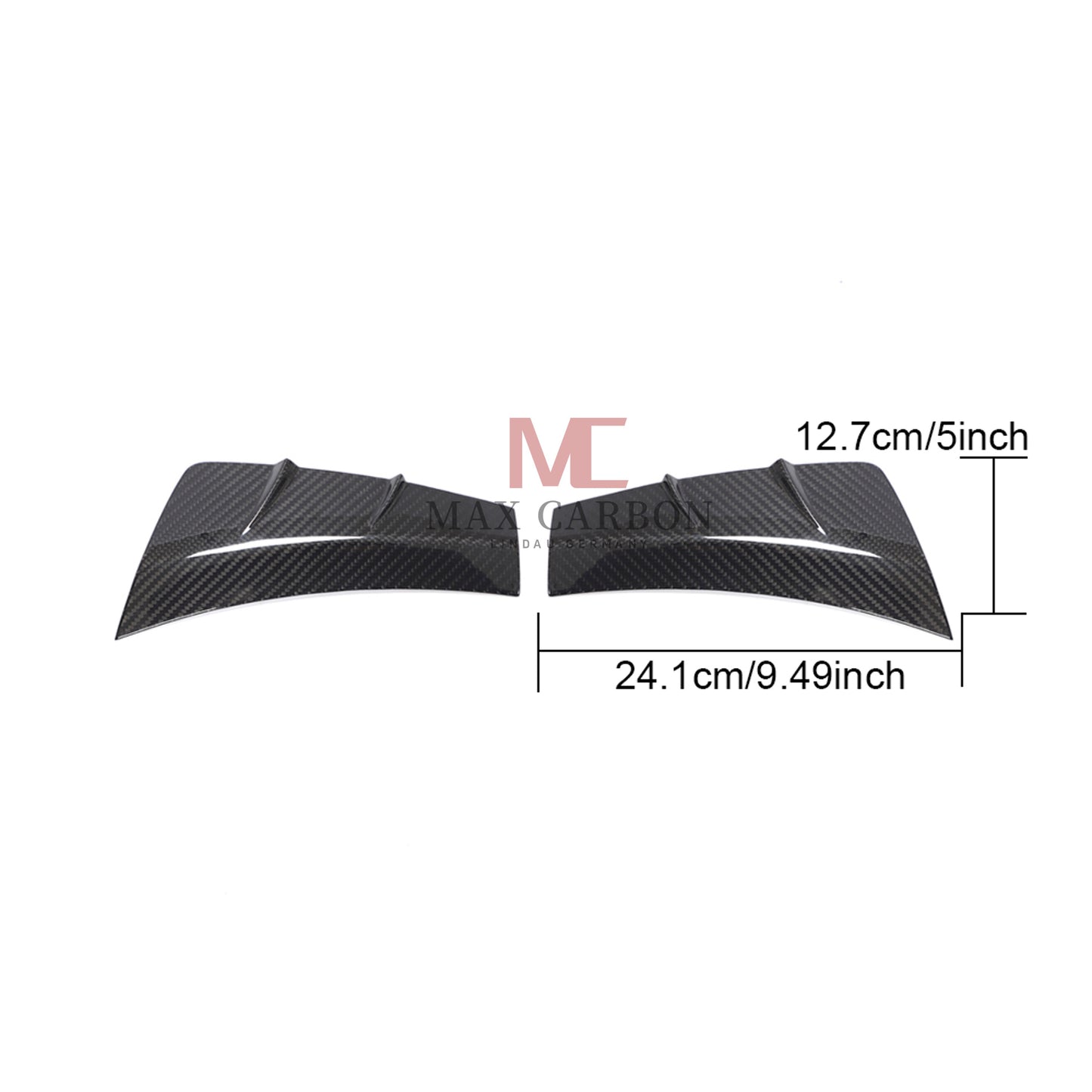 MC MAX CARBON Performance Front Bumper Side Air Vent for Mercedes Benz C Class A205 C205 W205 S205 C43 AMG