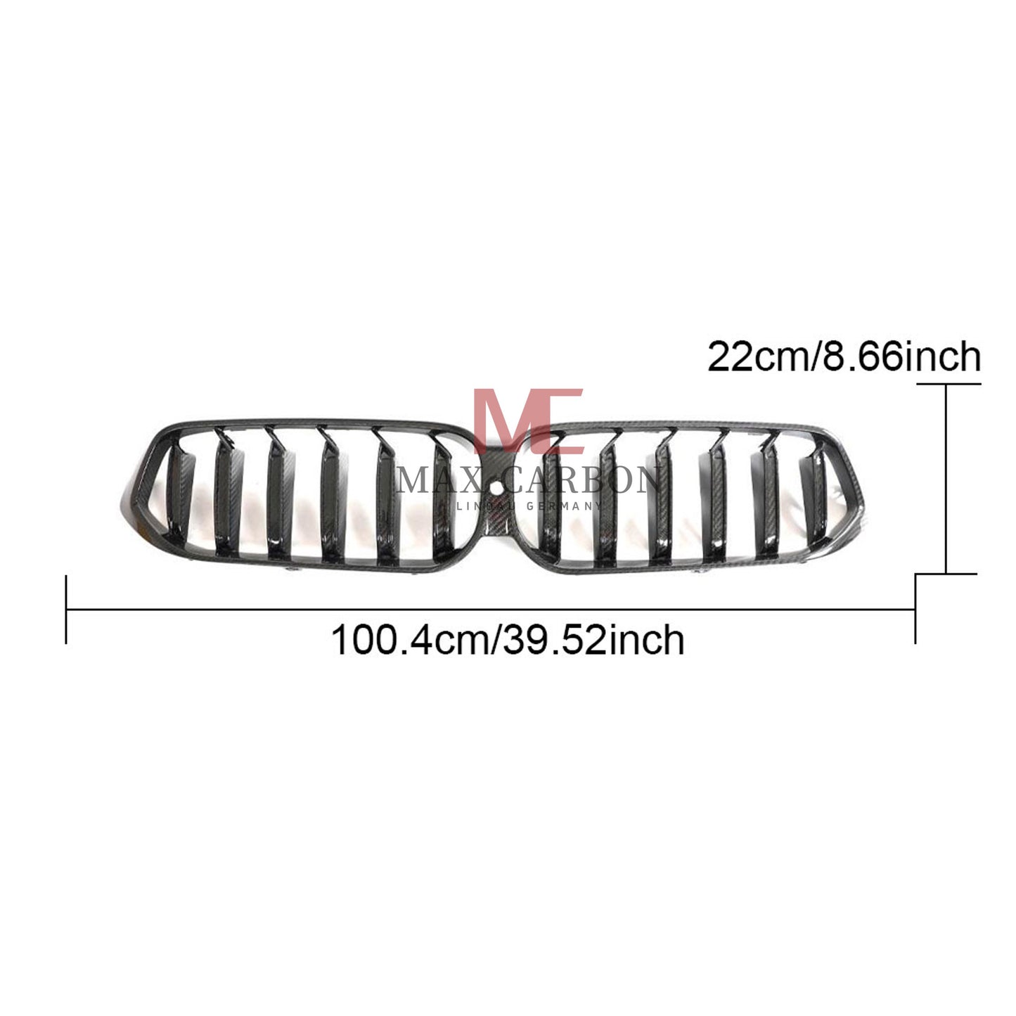 MC MAX CARBON Dry Carbon Performance Grille Replacement for BMW G32 6 Series