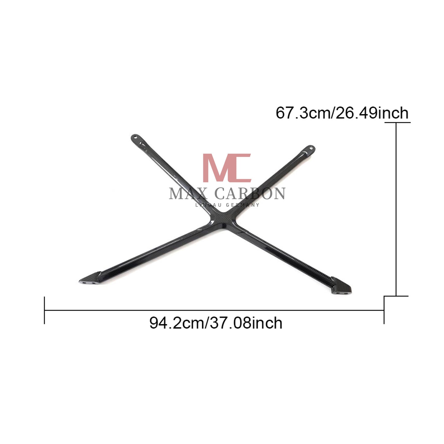 Compensation de jambe de force moteur MC MAX CARBON DRY CARBON Performance sur mesure pour Audi R8 4S