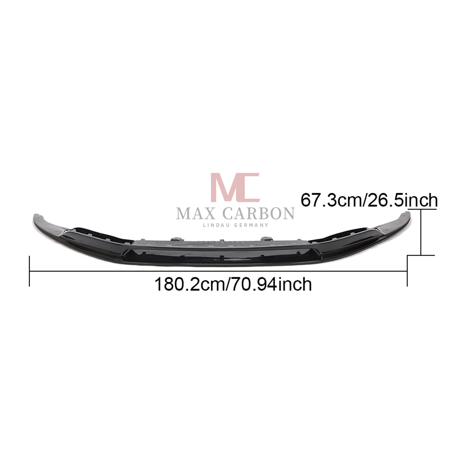 MC MAX CARBON DRY CARBON Performance front lip suitable for Audi R8 4S before facelift