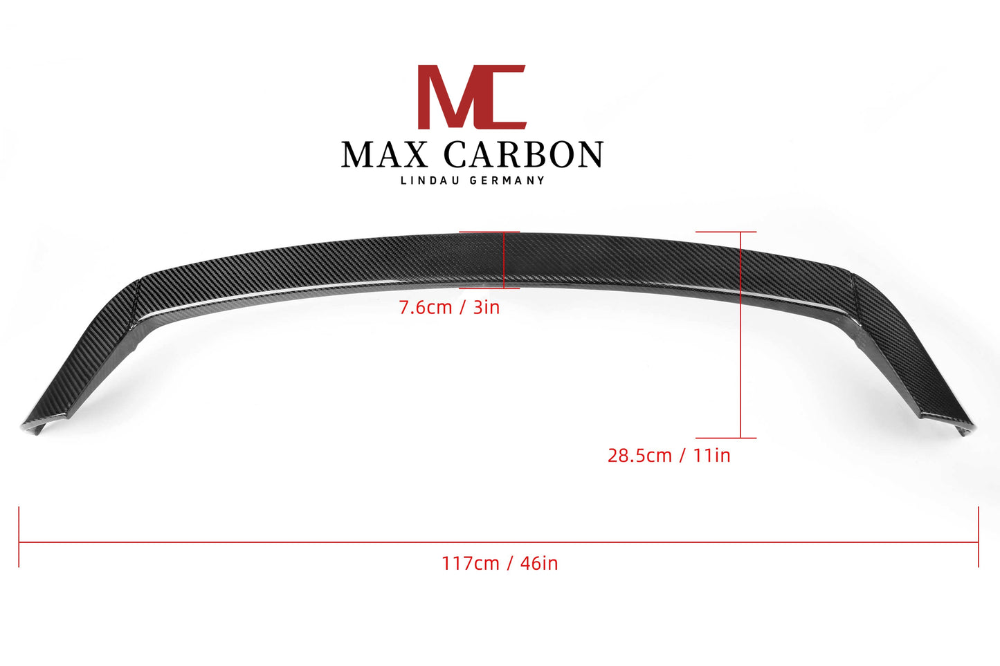 MAX CARBON real dry carbon rear spoiler spoiler tear-off edge for BMW F20 F21 M140i M135i