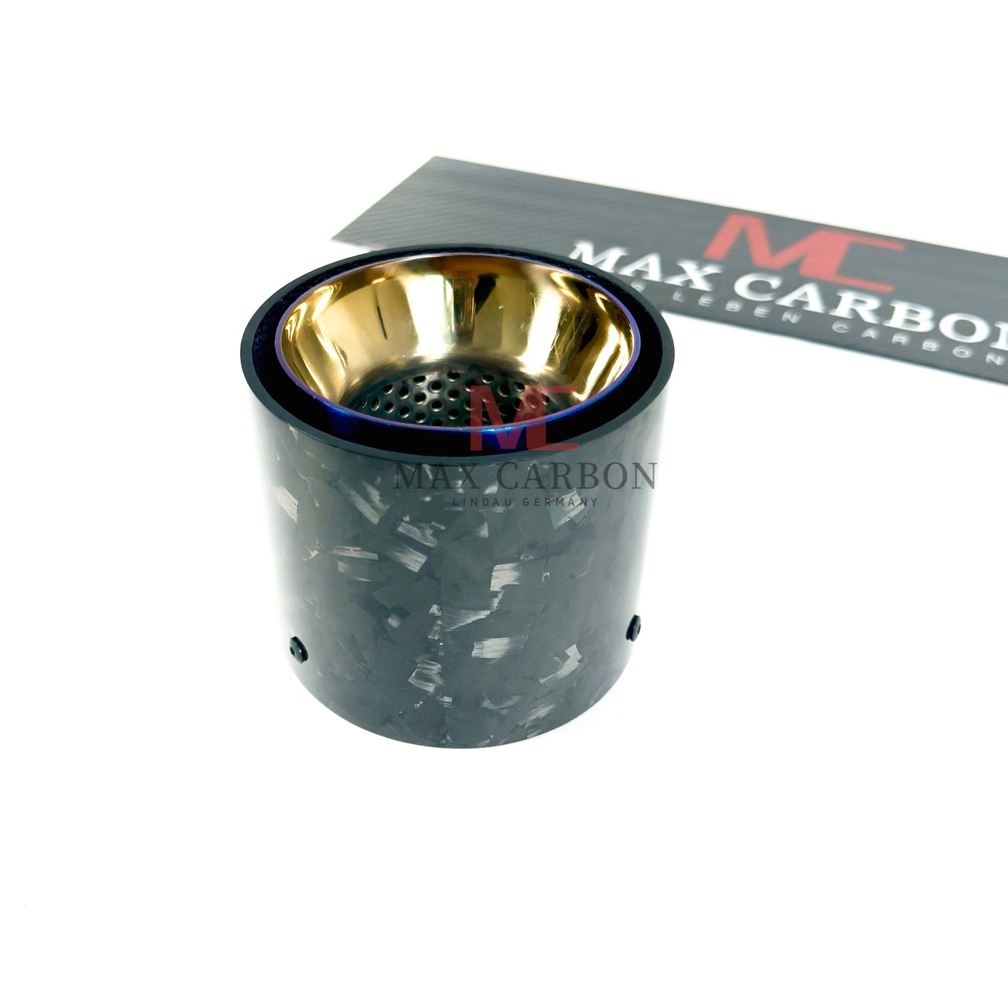 MAX CARBON Forged Carbon Exhaust Replacement Tailpipe Cover for BMW M2 M3 M4 G80 G81 G82 G83 G87 with Original Exhaust Covers