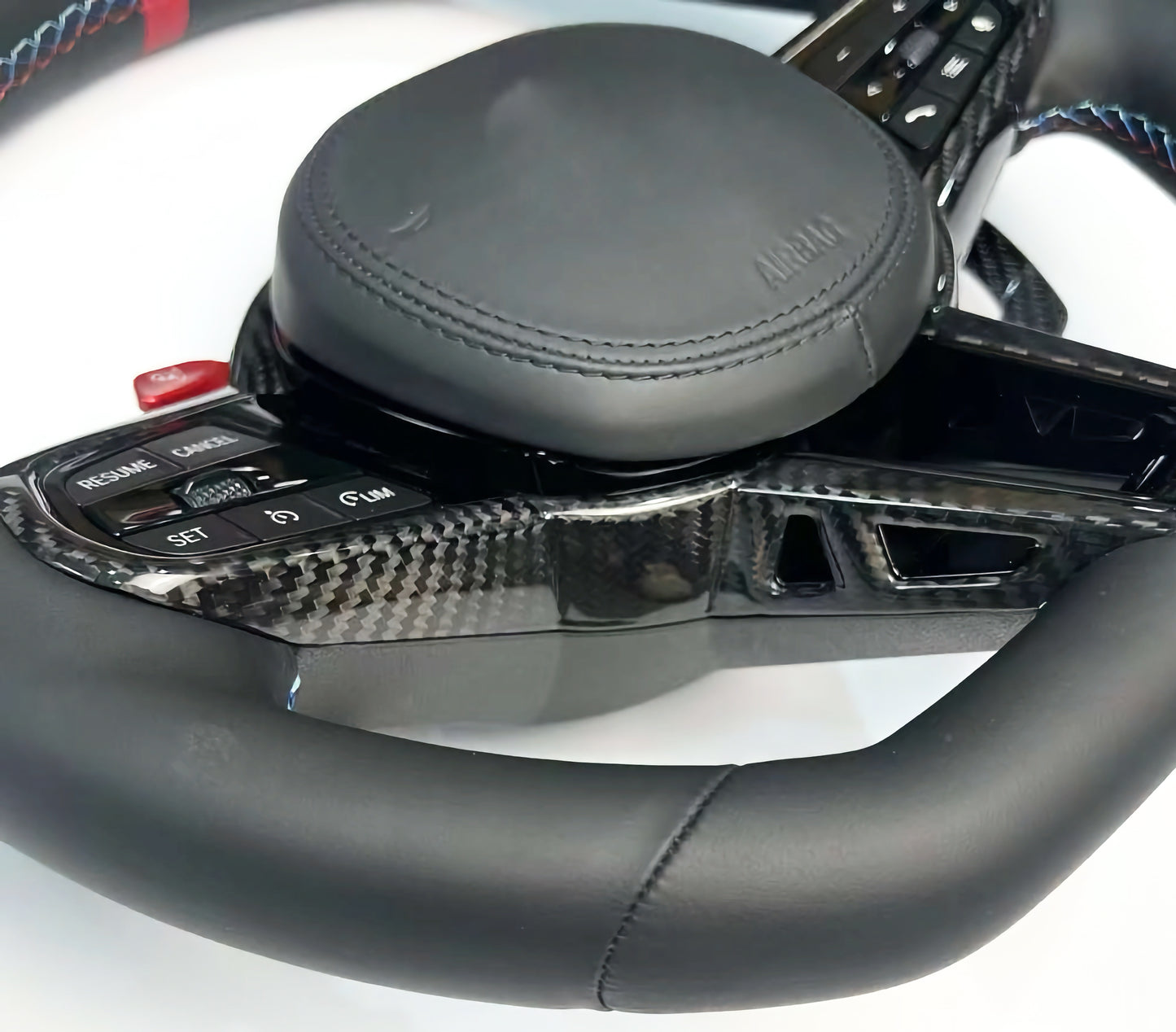 MAX CARBON Dry Carbon Prepreg Steering Wheel Cover Replacement for BMW M2 G87 LCI M3 G80 G81 LCI M4 G82 G83 LCI