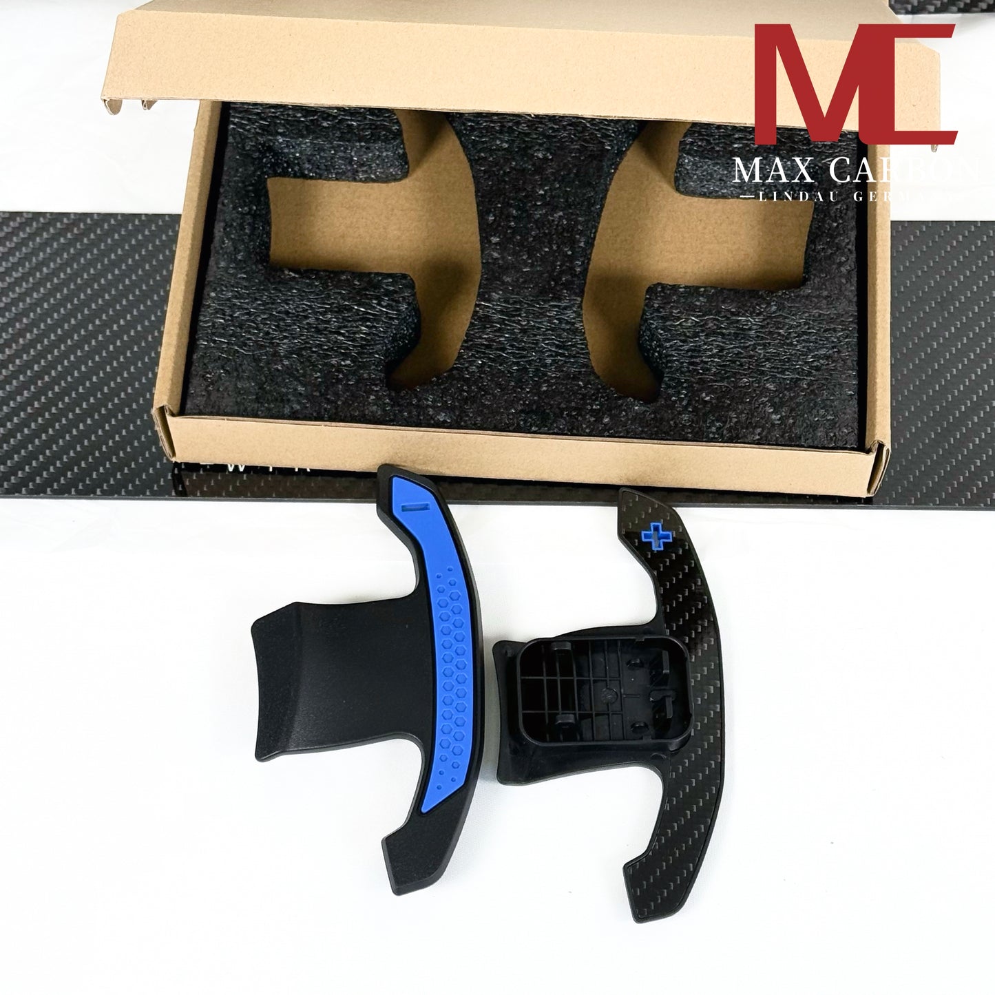 MAX CARBON Performance shift paddles for BMW M135i M235i M2 G87 M240i G42 M3 G80 G81 M4 G82 G83 M5 F90 M8 F91 F92 F93 X3M F97 X4M F98 X5M F95 X5M F96