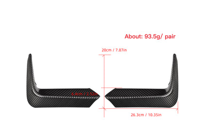 MAX CARBON Performance set of covers rear lower spoiler attachment for BMW M3 F80 M4 F82 F83