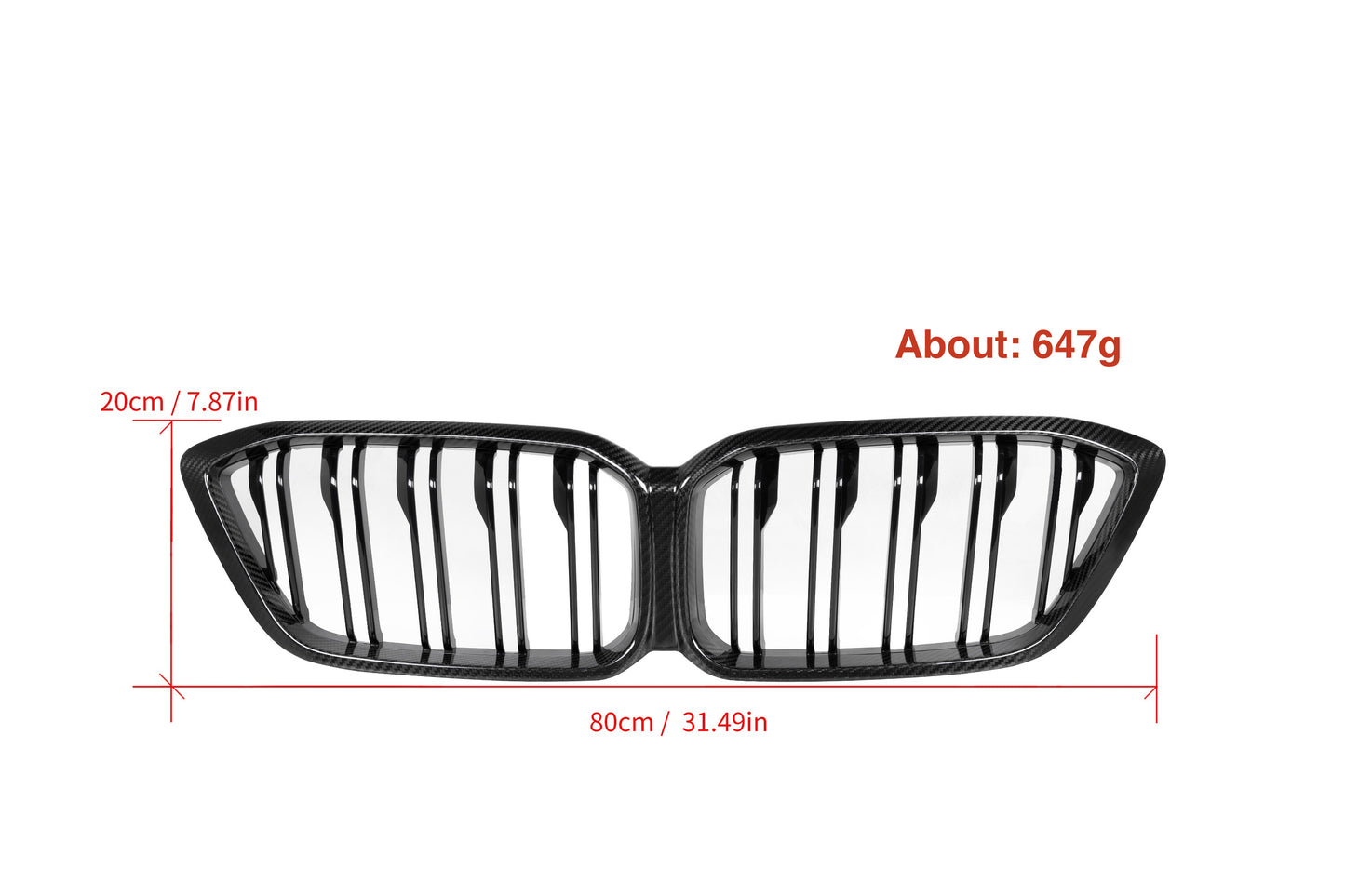 MAX CARBON Performance grille replacement for BMW M2 F87 Competition CS