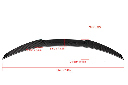 MAX CARBON Performance rear spoiler spoiler for BMW M3 F80 3 Series F30