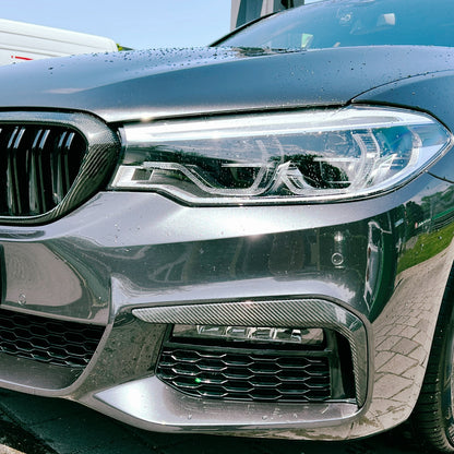 MAX CARBON Performance Front Flaps Cover air duct front lip for BMW G30 G31 with M package before LCI