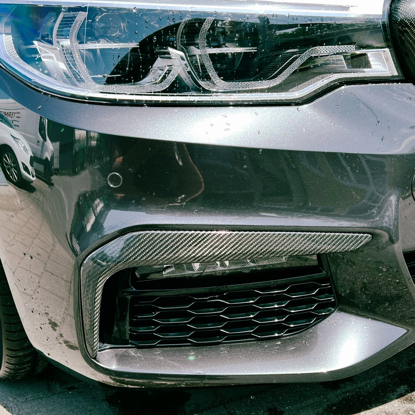 MAX CARBON Performance Front Flaps Cover air duct front lip for BMW G30 G31 with M package before LCI