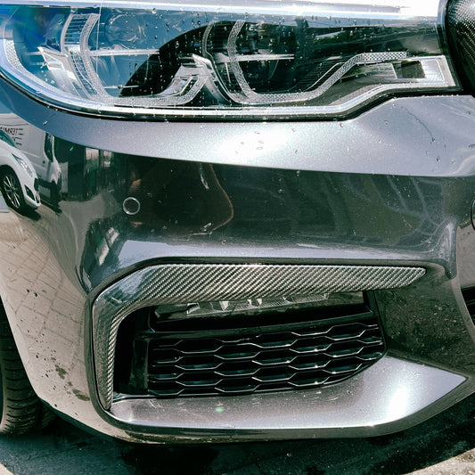 MAX CARBON Performance Front Flaps Cover air duct front lip for BMW G30 G31 with M package before LCI