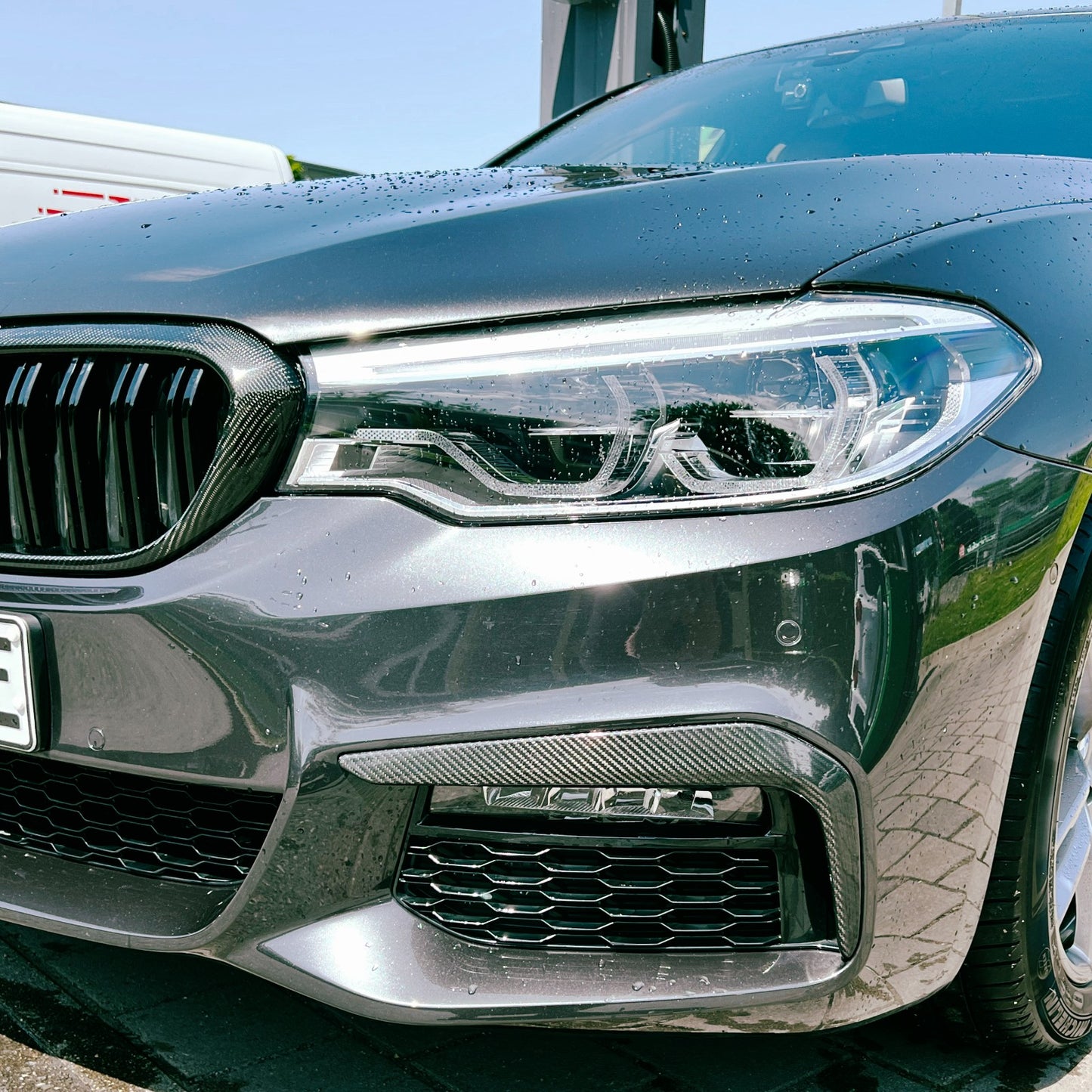 MAX CARBON Performance Front Flaps Cover air duct front lip for BMW G30 G31 with M package before LCI