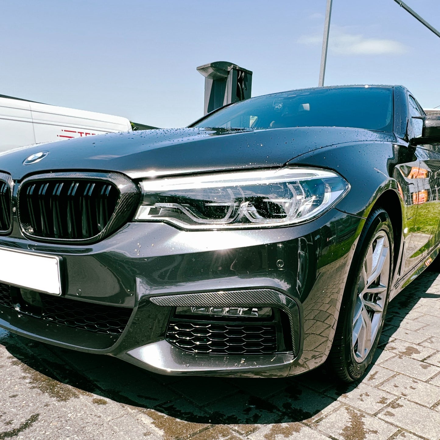 MAX CARBON Performance Front Flaps Cover air duct front lip for BMW G30 G31 with M package before LCI