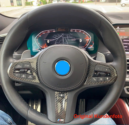 MAX CARBON Performance Steering Wheel Cover Cover for BMW F40 F44 F39 G20 G21 G22 G23 G30 G31 G32 7 Series G11 G12 8 Series G14 G15 G16 G01 G02 G05 G06 G07