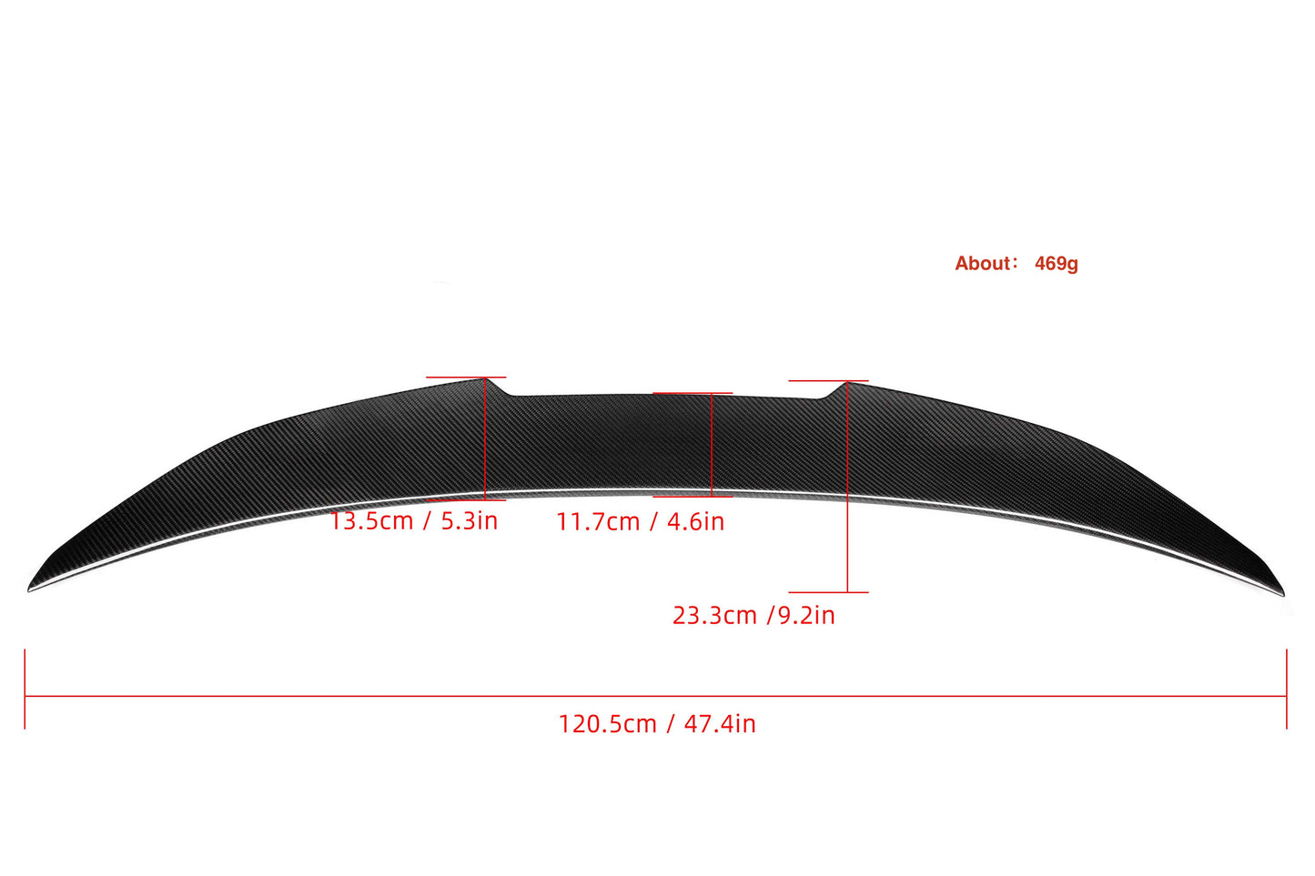 MC Dry Carbon Prepreg Rear Spoiler Rear Lip Spoiler for BMW E92 incl. M3