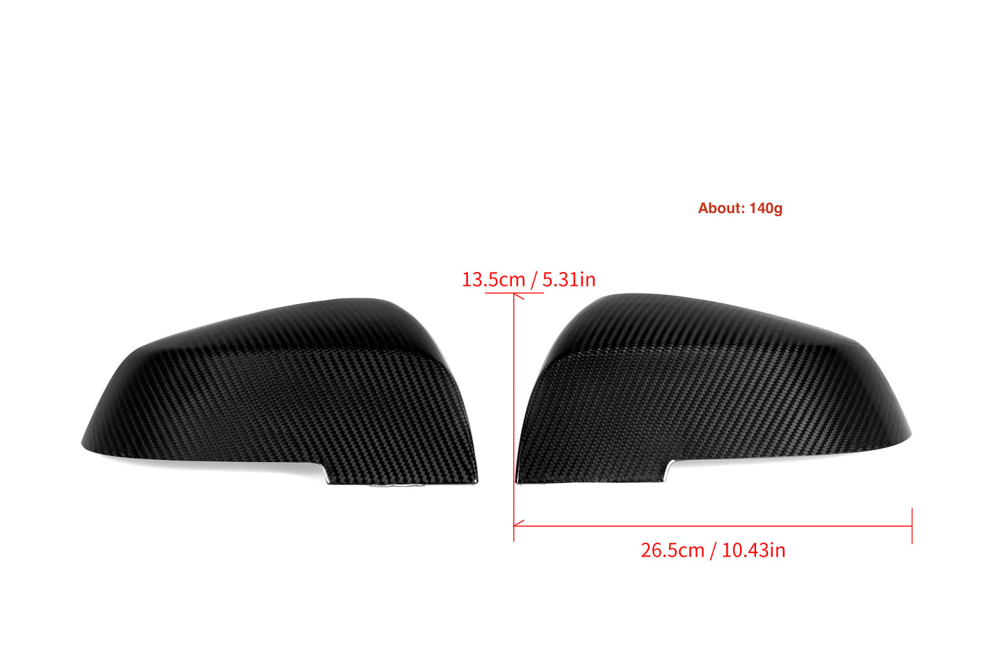 MAX CARBON Performance mirror caps mirror caps replacement for BMW F20 F21 F22 F23 F30 F32 F33 F34 F35 F36 F87