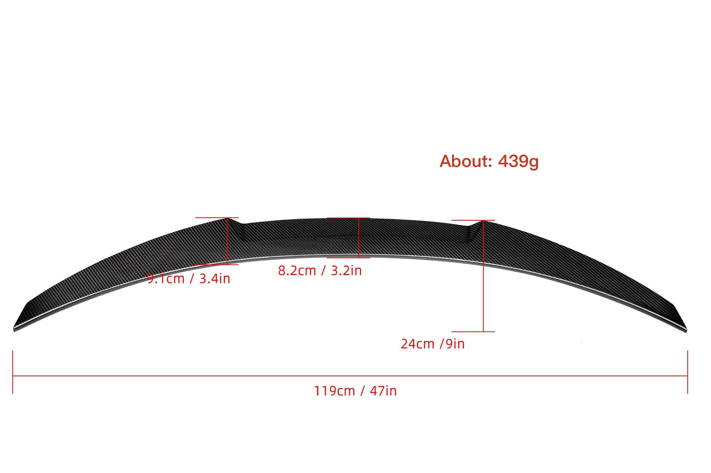 MAX CARBON PERFORMANCE REAR SPOILER TAIL LIP suitable for BMW M4 F82
