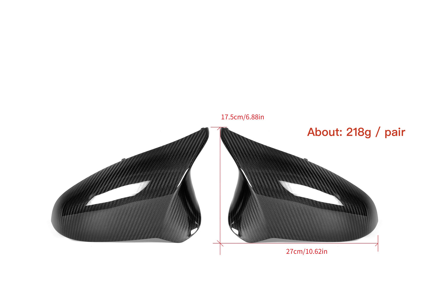 MAX CARBON Performance Dry Carbon Prepreg Mirror Caps for BMW M2C F87 M3 F80 M4 F82 F83