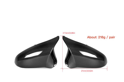 MAX CARBON Performance Dry Carbon Prepreg Mirror Caps for BMW M2C F87 M3 F80 M4 F82 F83