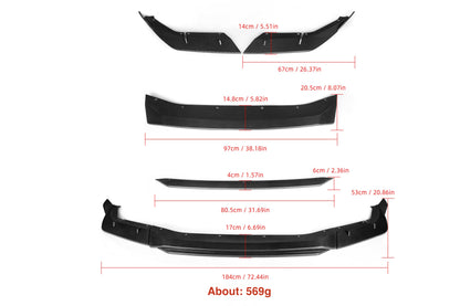 MAX CARBON Dry Carbon Prepreg Performance large front lip suitable for BMW M5 F90