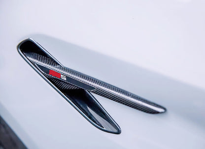 MAX CARBON Performance Mudguard Air Intakes Gills Fender Trim for BMW M5 F90