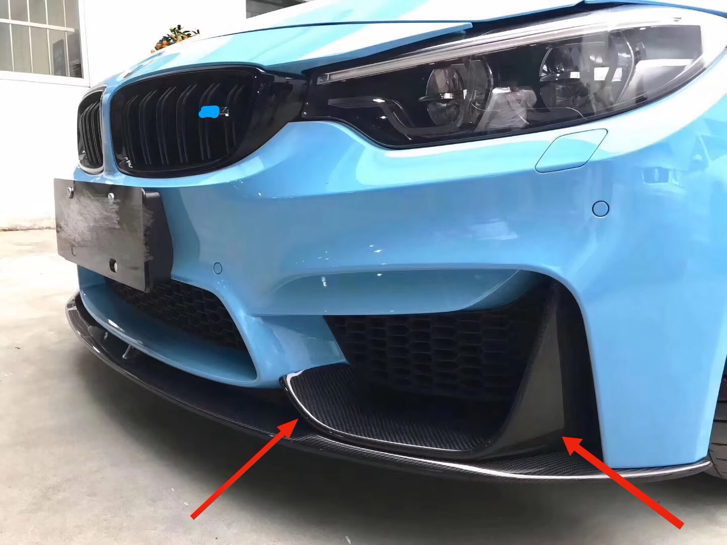 MAX CARBON Performance set of covers front spoiler attachment for BMW M3 F80 M4 F82 F83