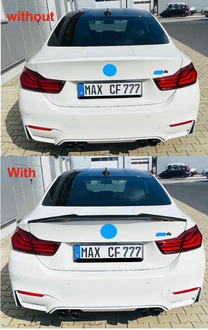 MAX CARBON PERFORMANCE REAR SPOILER TAIL LIP suitable for BMW M4 F82