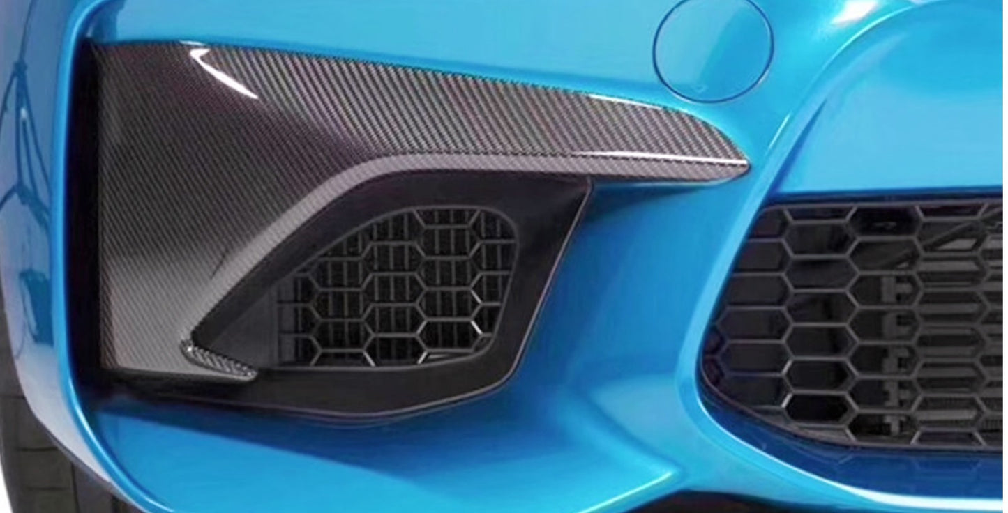 MAX CARBON Performance front insert flaps spoiler front lip for BMW M2 F87