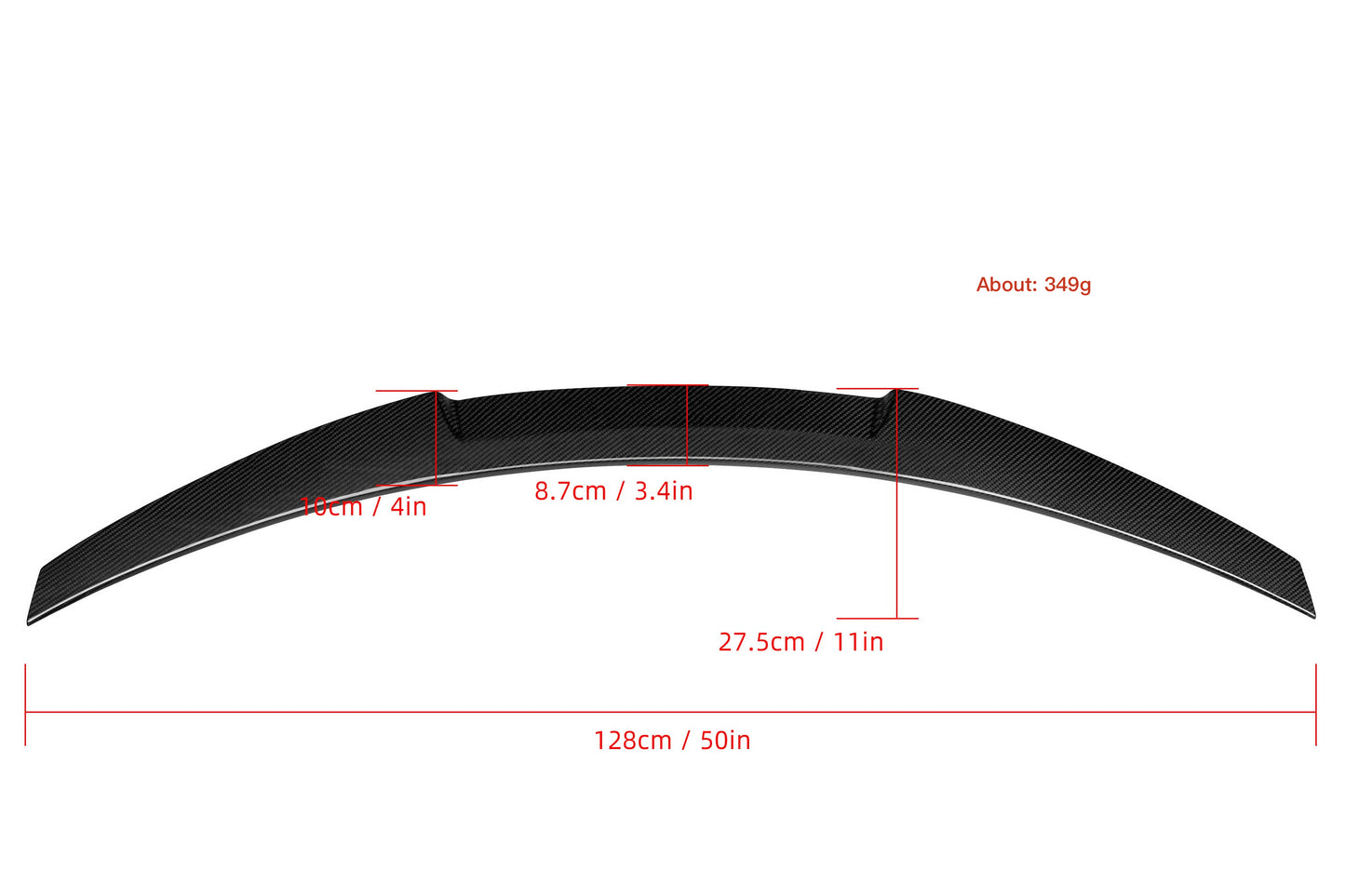 MAX CARBON Performance rear spoiler tear-off edge rear spoiler lip for BMW 2 Series F44 M235i