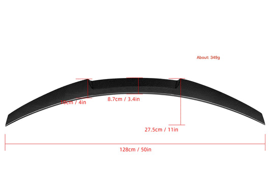 MAX CARBON Performance rear spoiler tear-off edge rear spoiler lip for BMW 2 Series F44 M235i