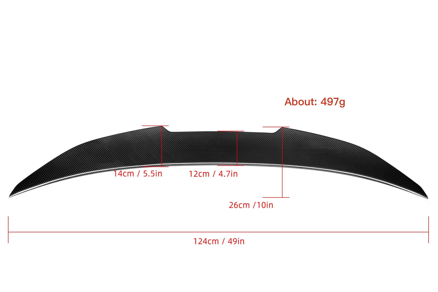 MAX CARBON PERFORMANCE REAR SPOILER TAIL LIP suitable for BMW M4 F82