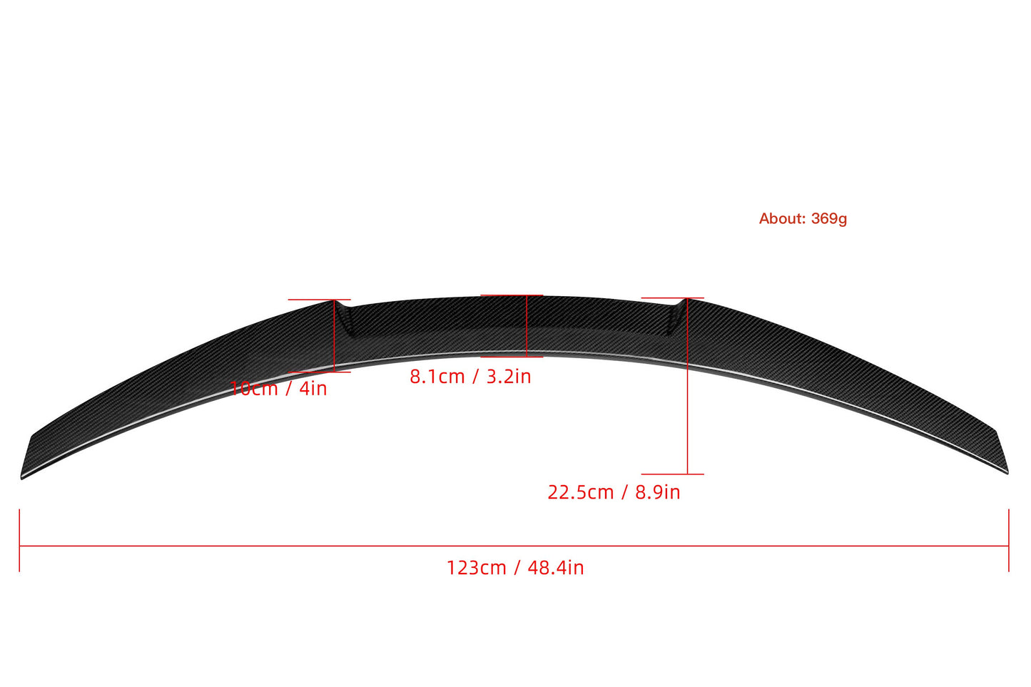 MC Dry Carbon Prepreg Rear Spoiler Rear Lip Spoiler for BMW E93 incl. E93 M3