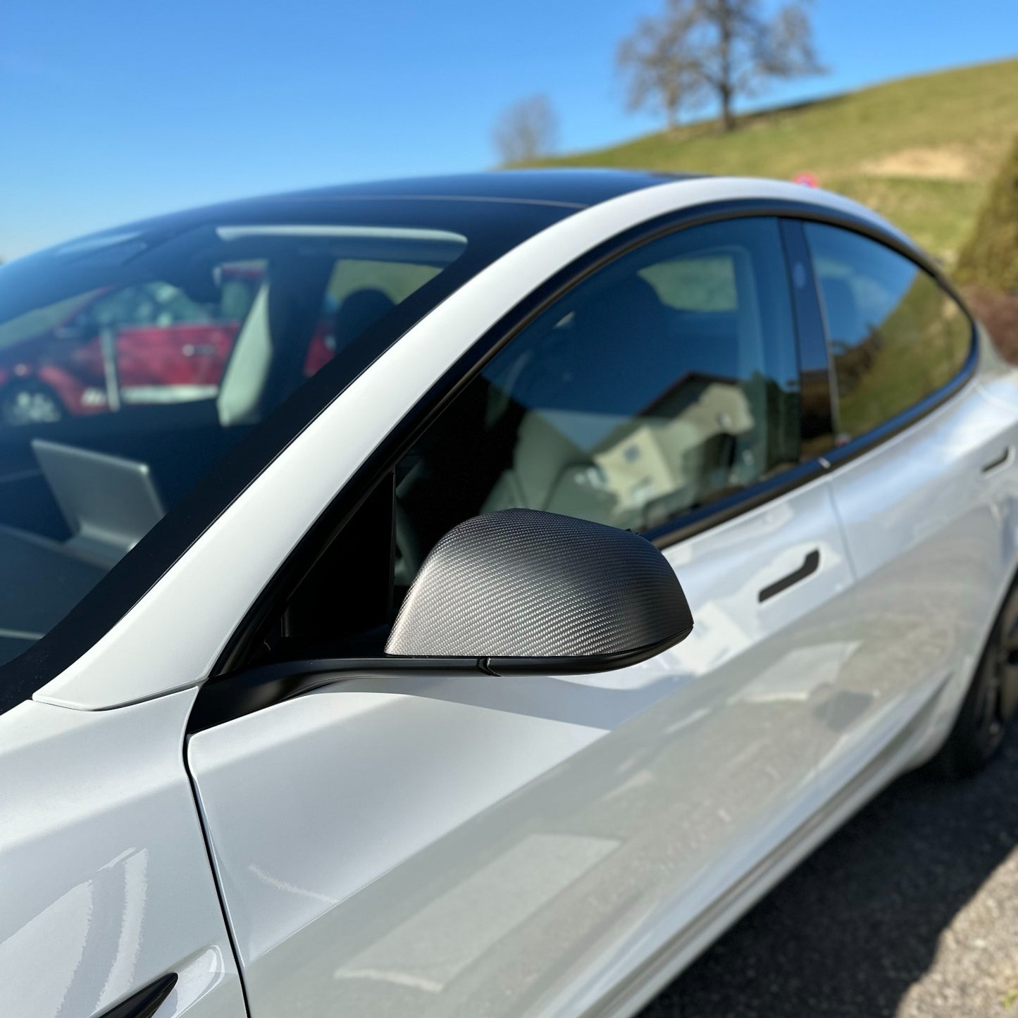 MAX CARBON Performance attachment mirror caps Mirror Cover for Tesla Model 3