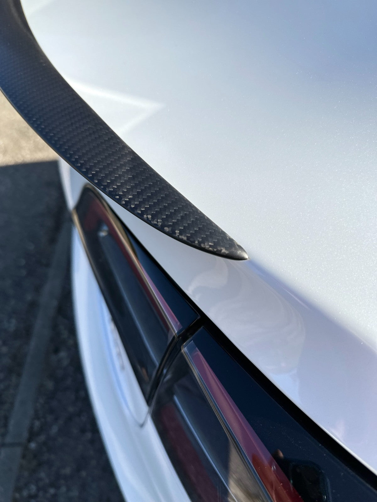 MAX CARBON Performance tear-off edge lip rear spoiler for TESLA MODEL 3