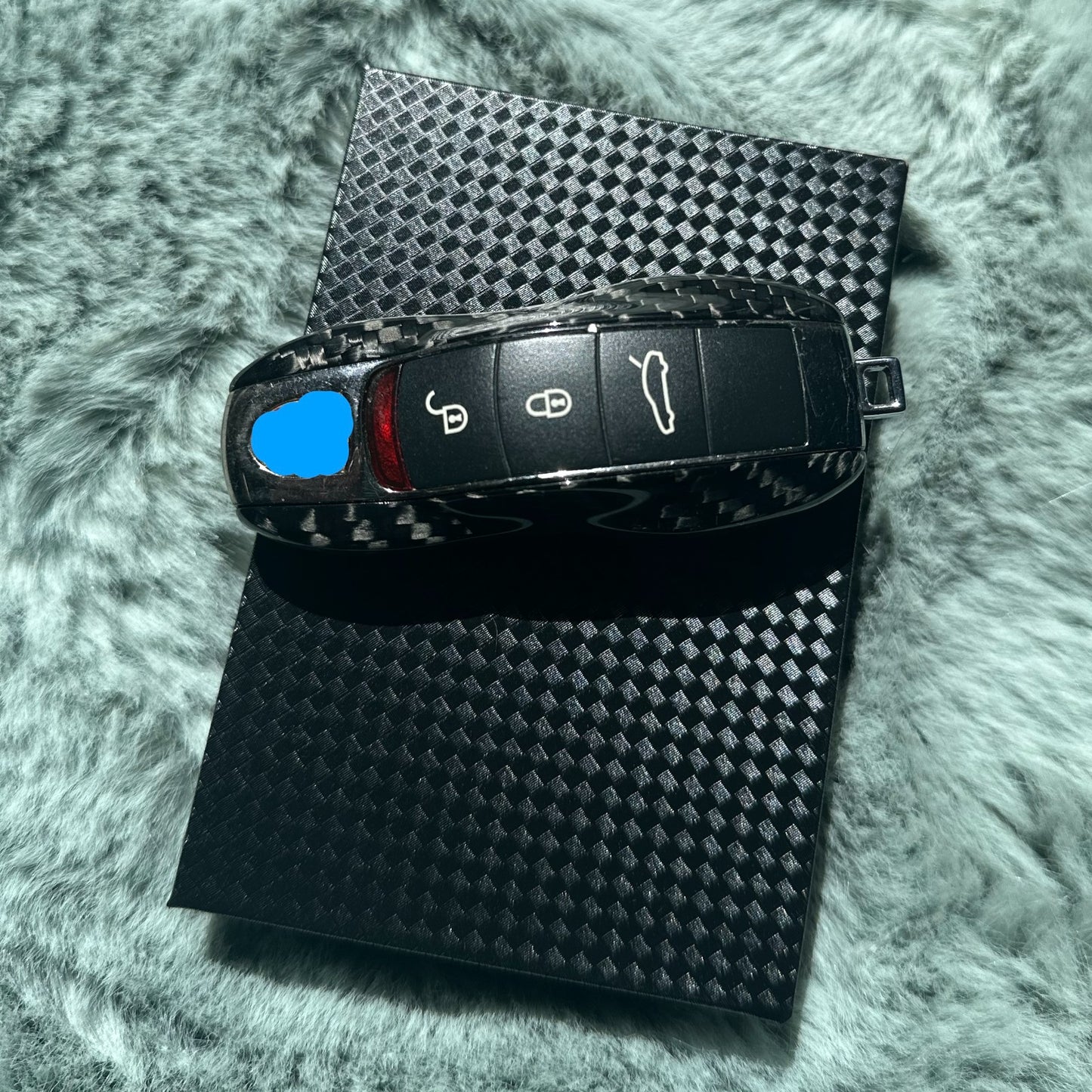 MAX CARBON Premium key shell replacement suitable for Porsche 911 Cayenne Macan 718 Panamera Cayman Boxster 