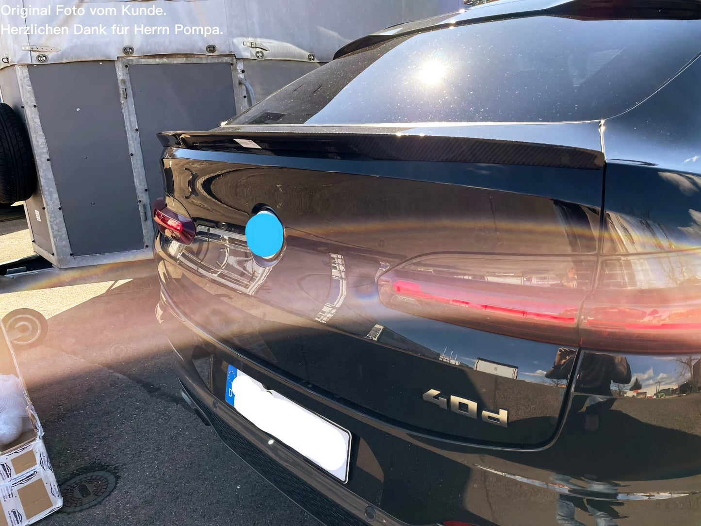 MAX CARBON Performance tear-off edge rear lip rear spoiler for BMW X4 X4M G02 F98