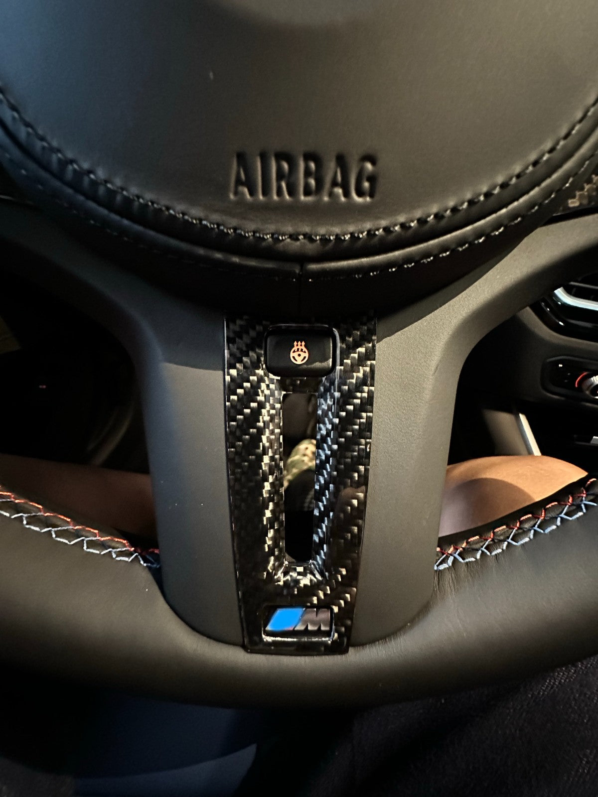 MAX CARBON Performance Steering Wheel Cover Cover for BMW M2 M3 M4 M5 M8 X3M X4M X5M X6M X7M XM