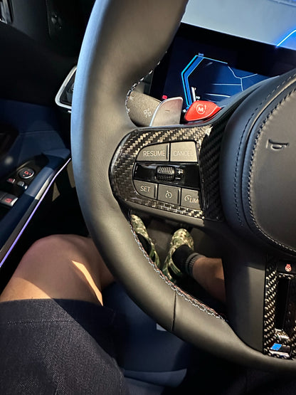 MAX CARBON Performance Steering Wheel Cover Cover for BMW M2 M3 M4 M5 M8 X3M X4M X5M X6M X7M XM