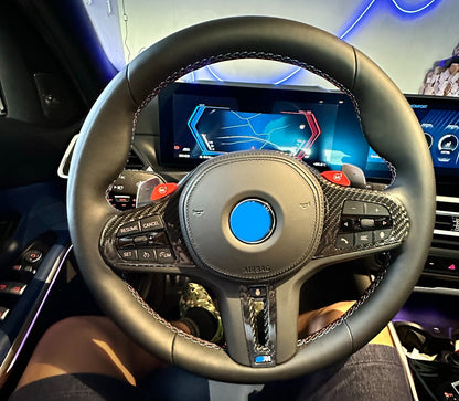 MAX CARBON Performance Steering Wheel Cover Cover for BMW M2 M3 M4 M5 M8 X3M X4M X5M X6M X7M XM