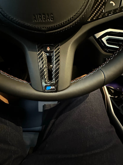 MAX CARBON Performance Steering Wheel Cover Cover for BMW M2 M3 M4 M5 M8 X3M X4M X5M X6M X7M XM