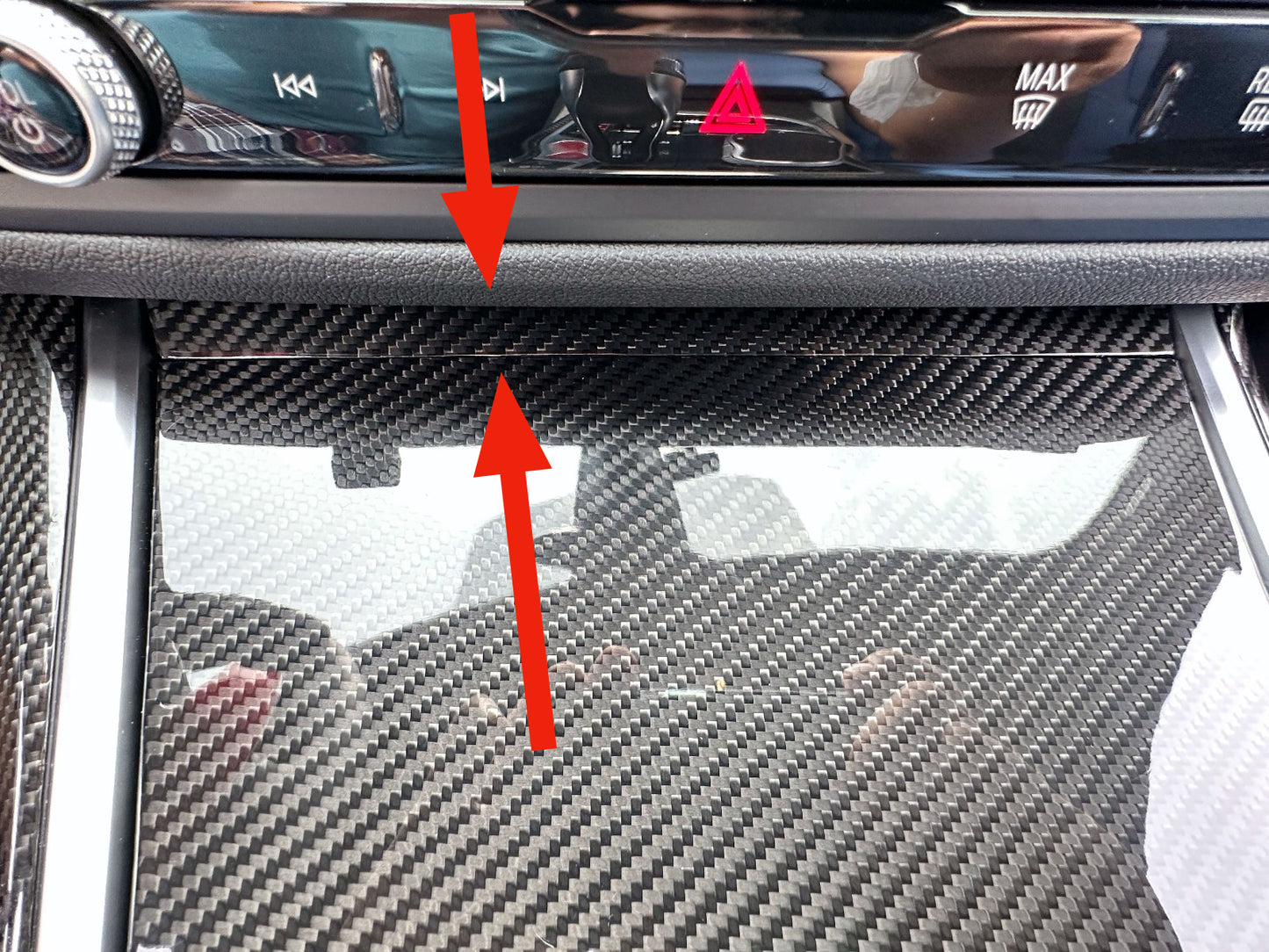 MAX CARBON Performance center console trim set for BMW G20 G21 G22 G23 G26 G42 G80 G81 G82 G83 G87 