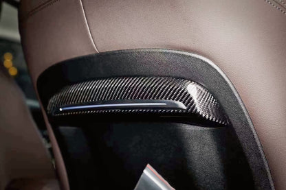 MAX CARBON Performance seat 2 pieces cover set for BMW G01 G02 G05 G06 G20 G21 G22 G23 G26 with LED on seat