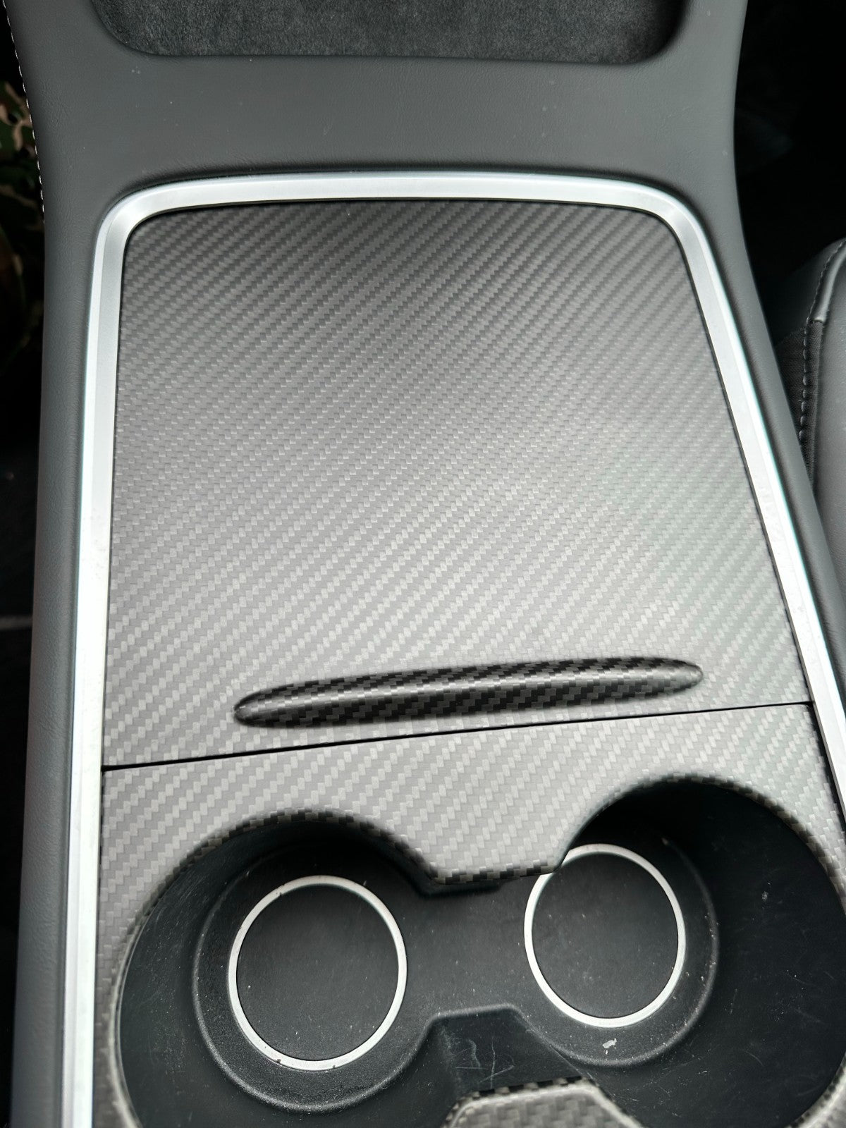 MAX CARBON Performance center console trim attachment cover set for TESLA MODEL 3 MODEL Y